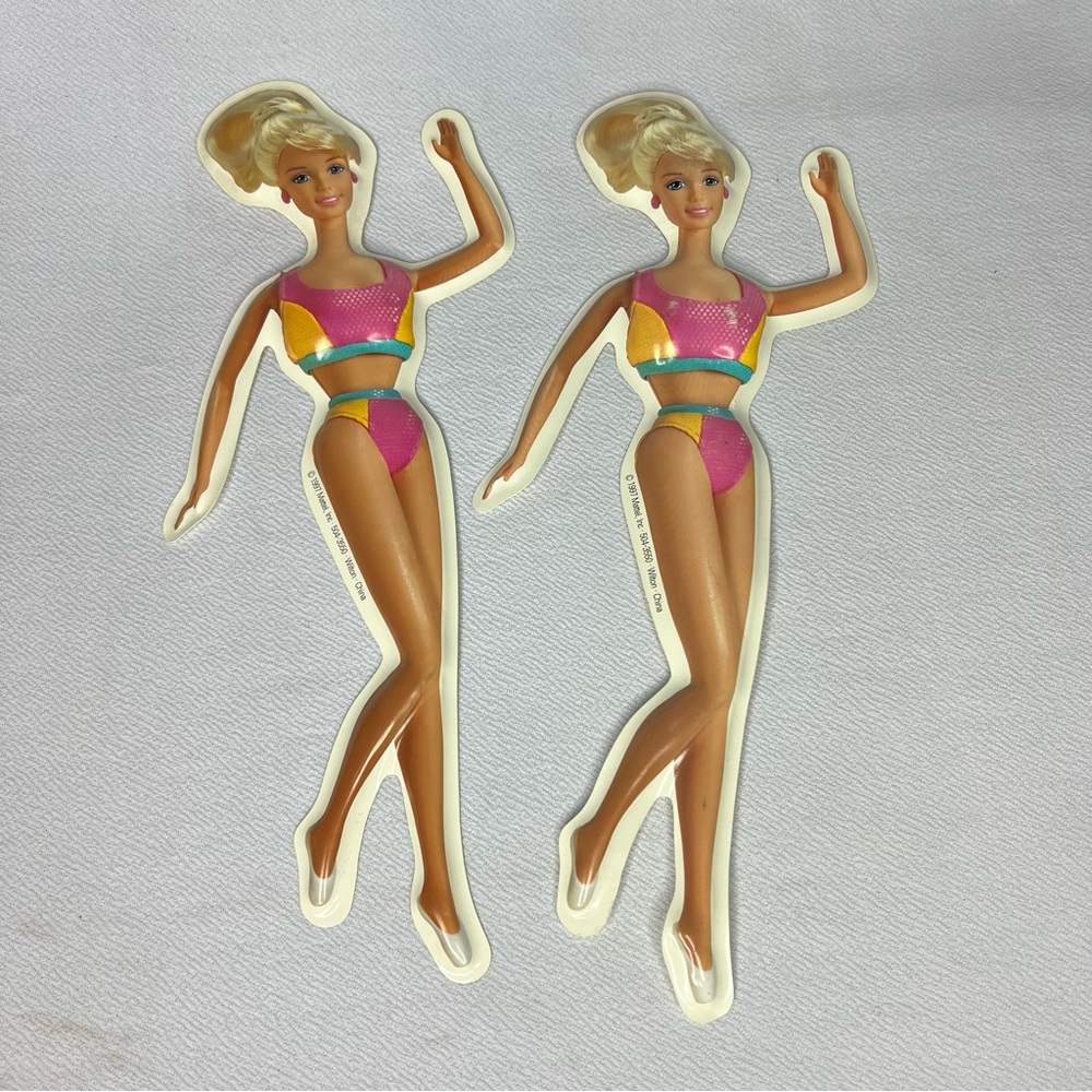 Vintage 1997 Wilton Barbie Doll Cake Decoration Cake Topper Lot Of 2